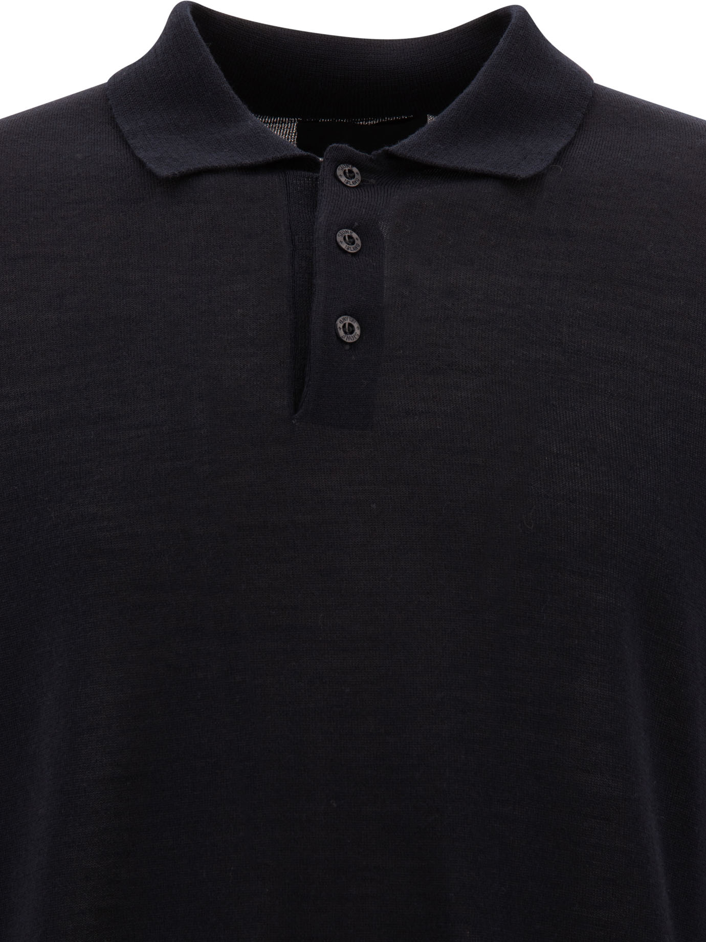 STONE ISLAND Blue “Ghost”  knit polo shirt